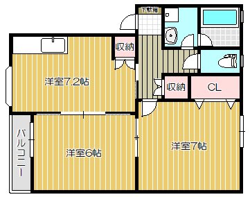 ピュア女池A棟 間取り