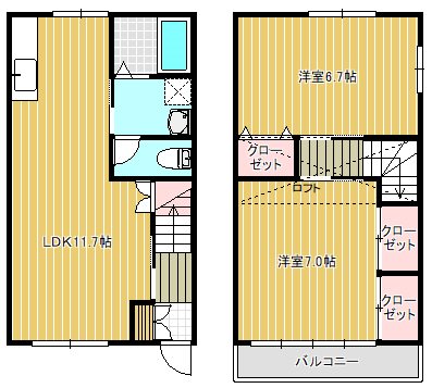 エルブ女池Ⅱ 間取り