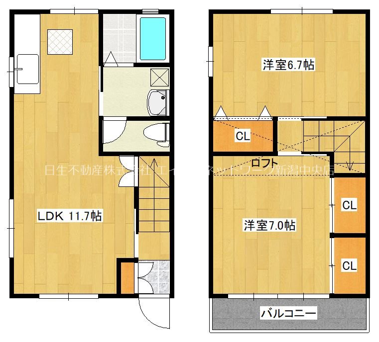 エルブ女池　C棟 間取り
